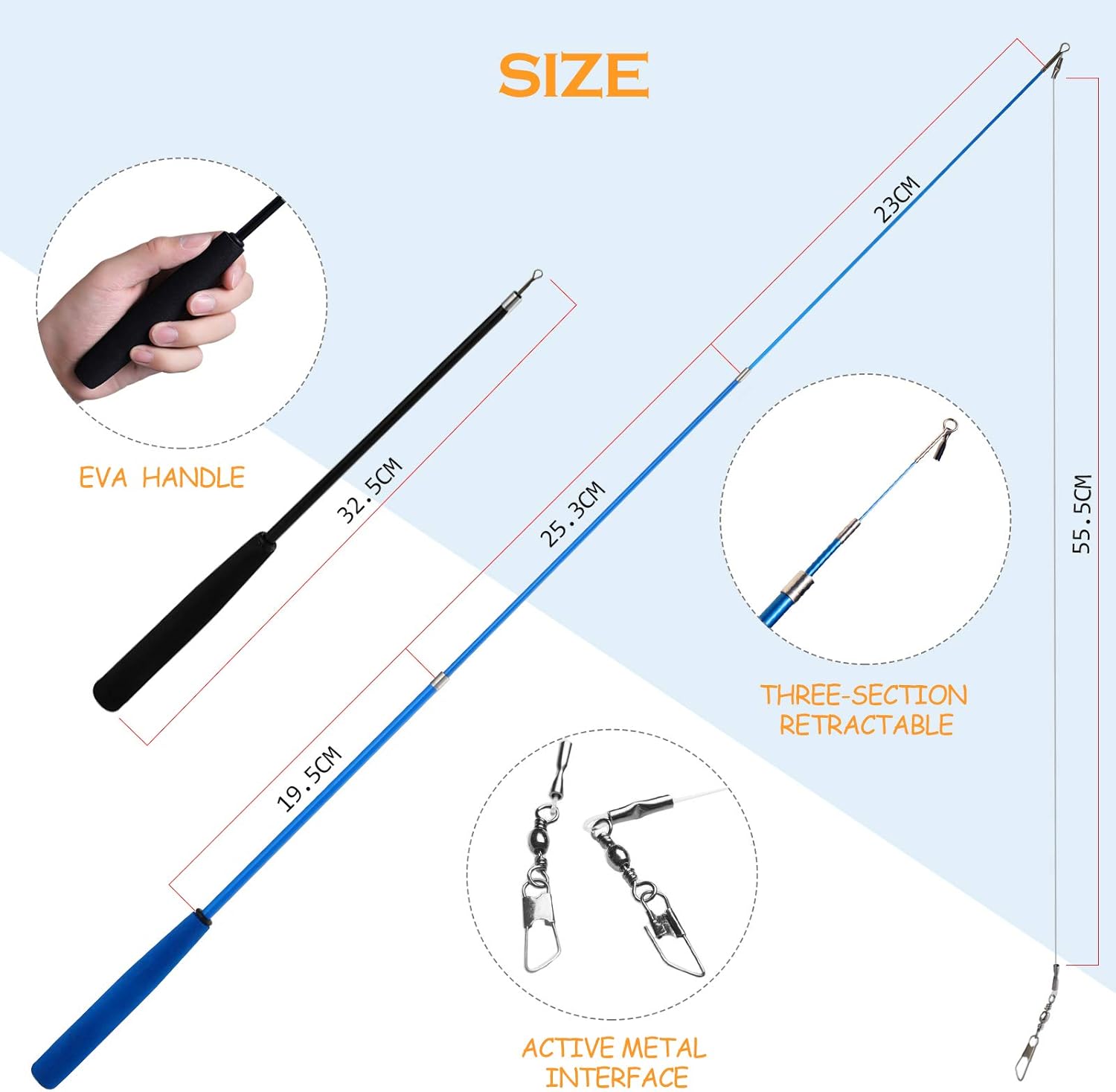 Thumbnail 2 de Hianjoo Cat Feather Teaser Set 12 pcs — interactive cat toys 🐱