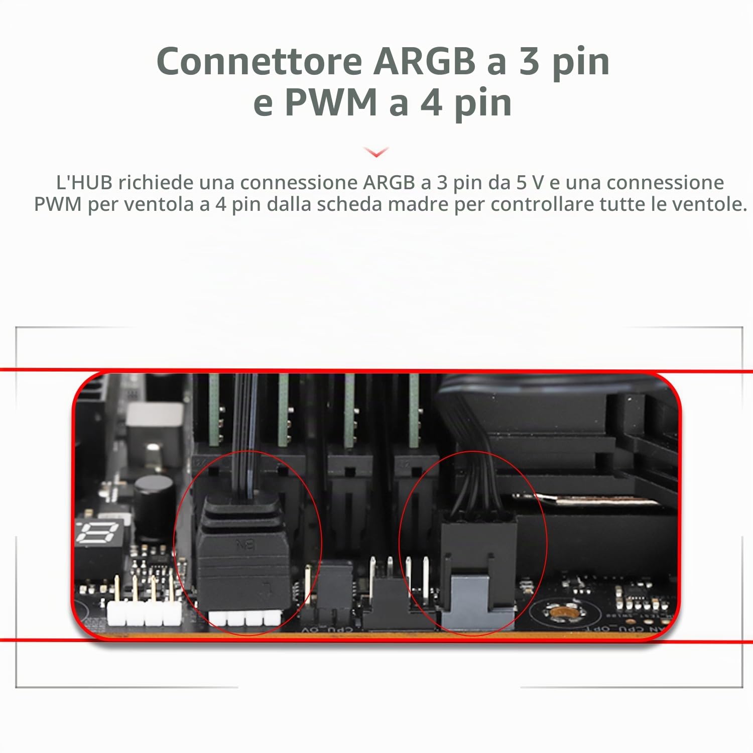 Thumbnail 3 de TR-Thermalright TL-Fan e ARGB HUB x8: hub di interfaccia PWM 4 pin e ARGB 3 pin per 8 gruppi di ventole