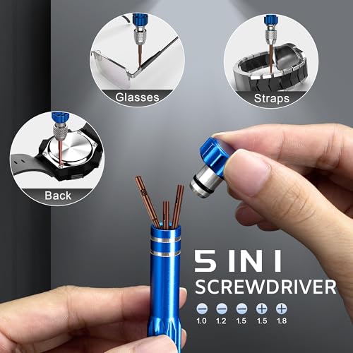 Detalle de JOREST Kit orologiaio: set completo per sostituzioni e apertura casse