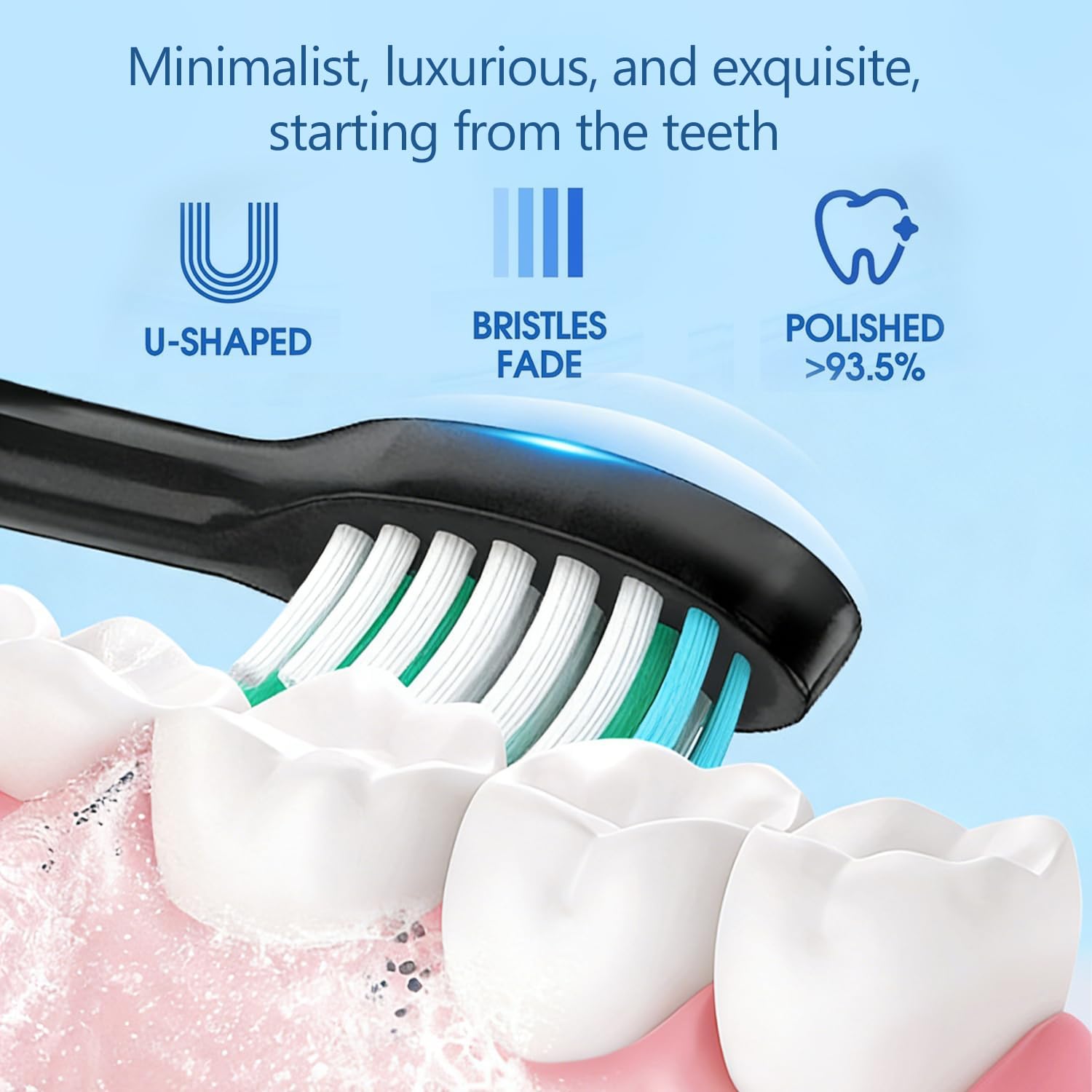 Thumbnail 3 de 7MAGIC Sonic Electric Toothbrush for Adults with 8 Brush Heads, Travel Case, 6 Modes & IPX7