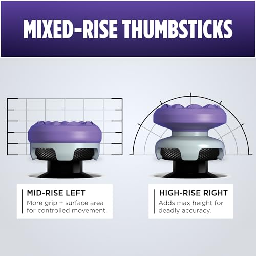 Detalle de KontrolFreek FPS Freek Galaxy Purple: Dual-Height Thumbsticks for PS4/PS5