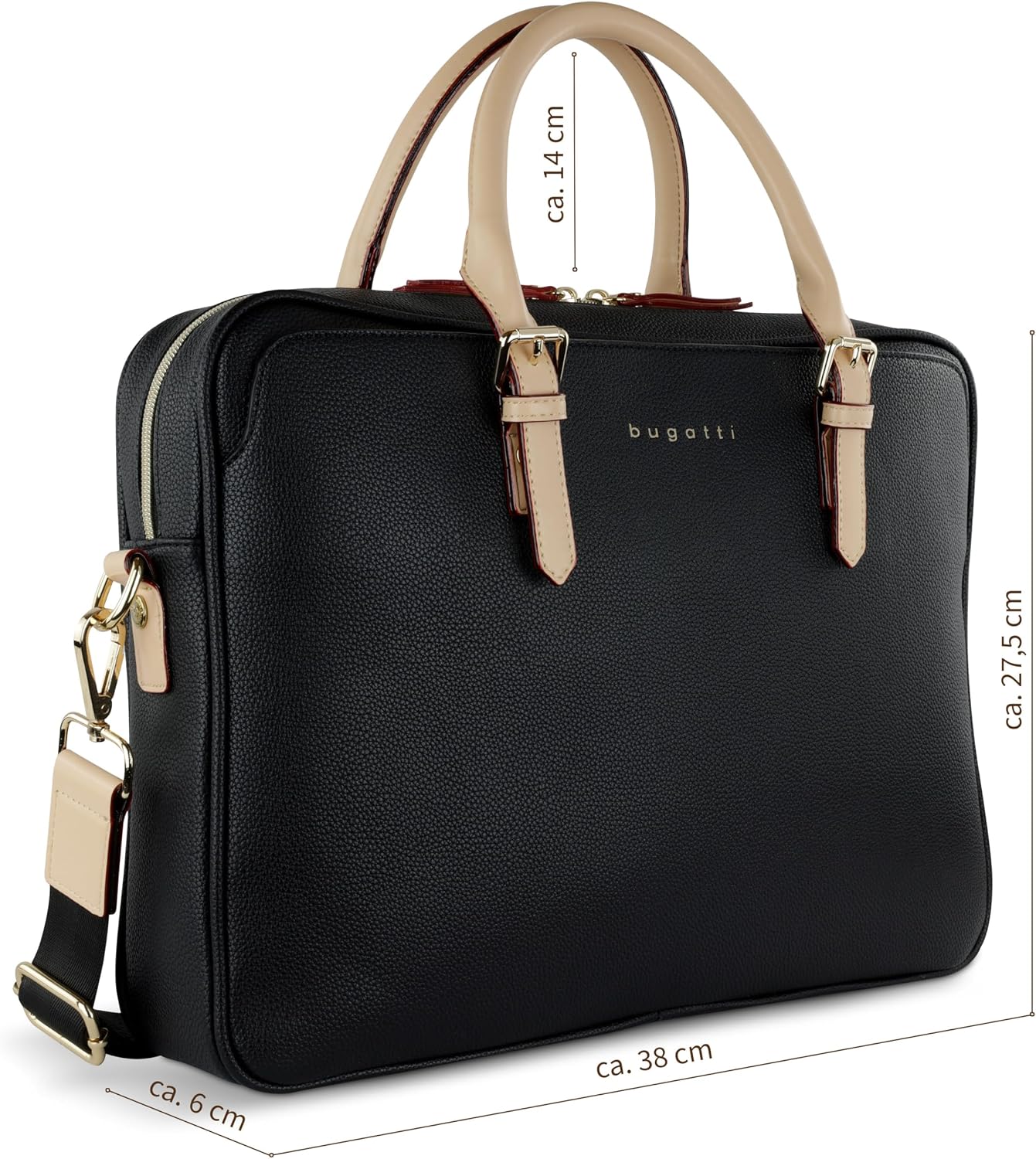 Detalle de bugatti Ella Borsa business 15" cartella 38x27,5 cm
