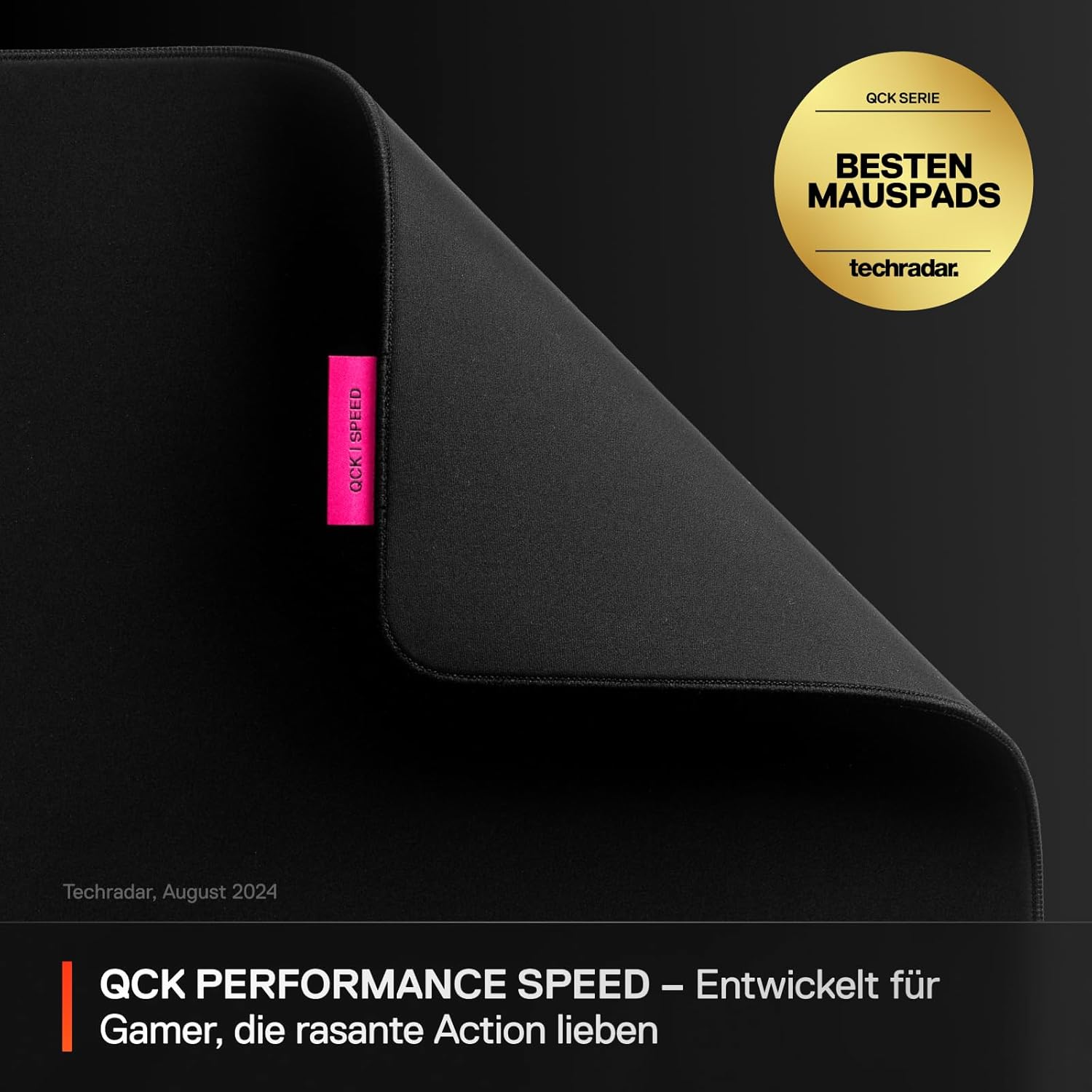 Thumbnail 1 de SteelSeries QcK L Performance Speed Gaming-Mauspad (490 x 420 mm) – für schnelles, sanftes Gleiten