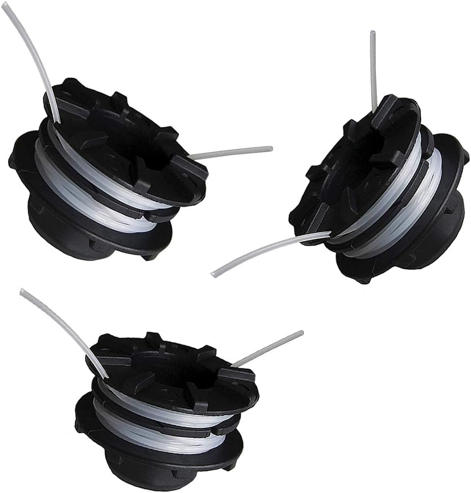 Detalle de IKRA DA-F16 – szpule z żyłką do kosy, 3 szt., 2,4 mm, wysuw półautomatyczny