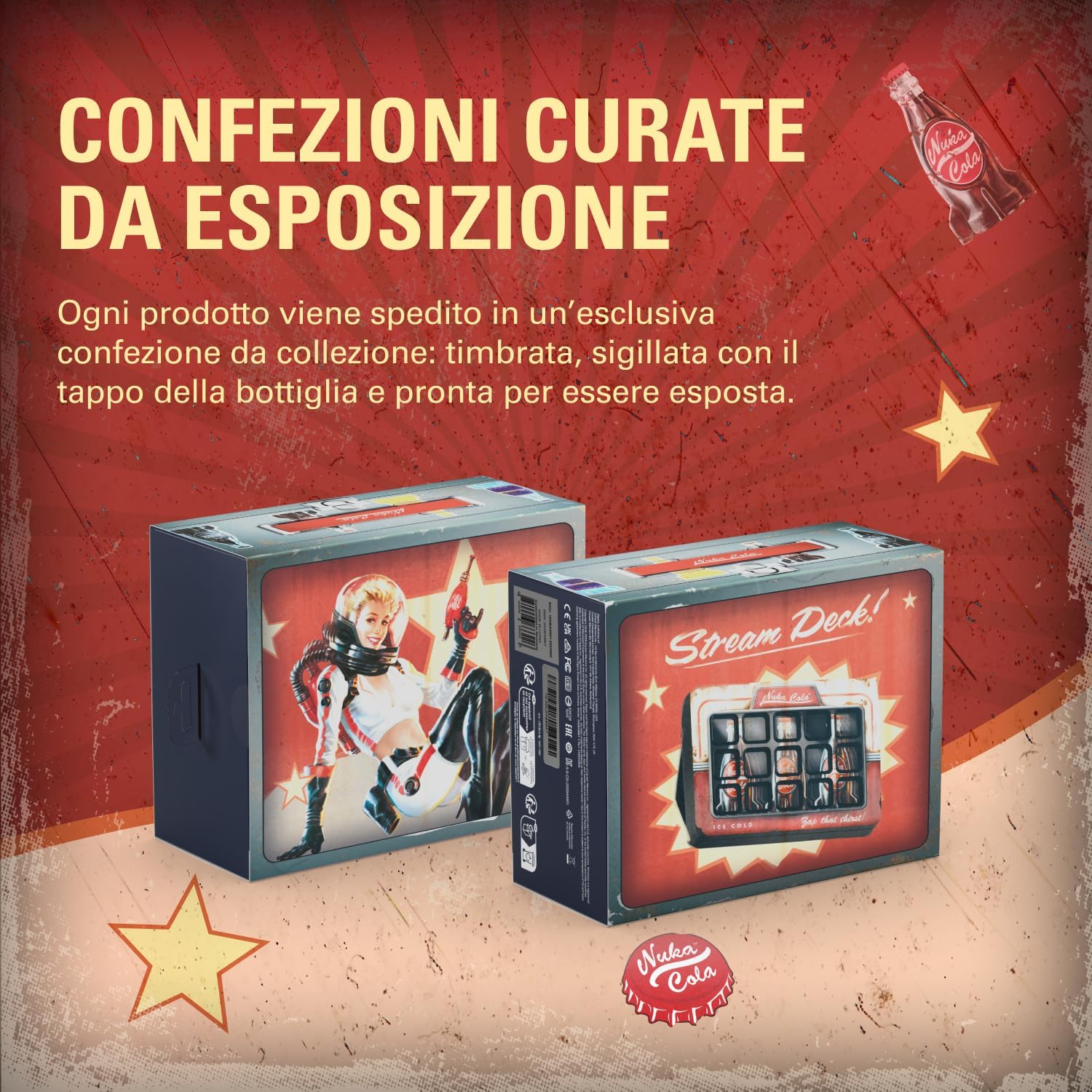 Detalle de Elgato Nuka-Cola Stream Deck – Fallout Special Edition: keypad LCD personalizzabile per streaming