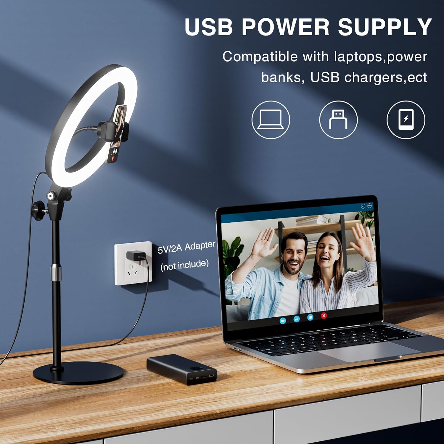 Thumbnail 6 de 10.5" Ring Light for Desktop