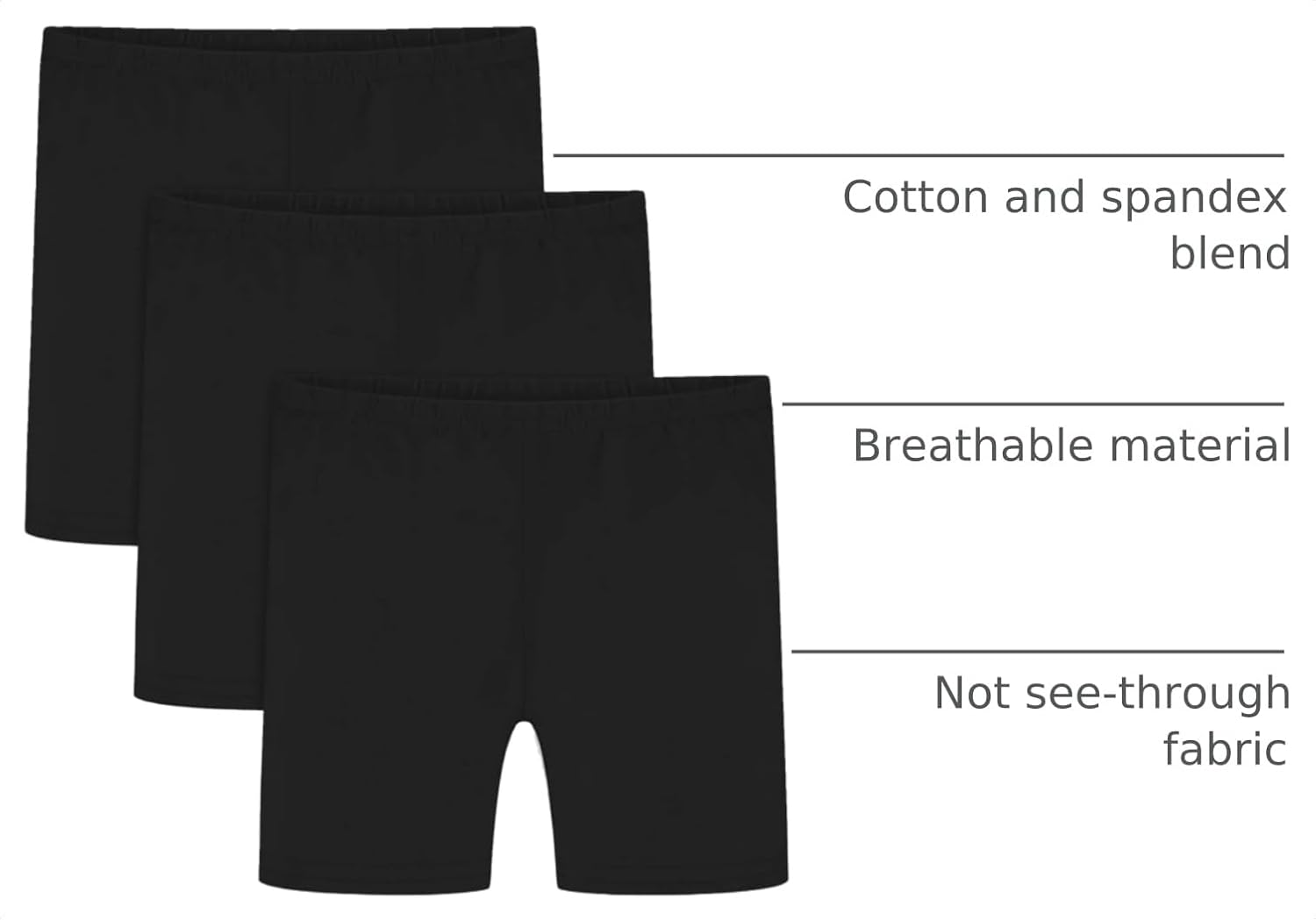 Detalle de Auranso Girls Bike Shorts (Cartwheel) Breathable, Non-See-Through Dance Shorts for Kids