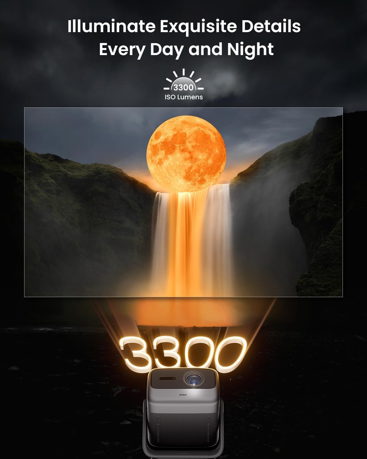 Detalle 2 de JMGO N1S Ultimate 4K Triple Laser Projector: A serious home cinema with Google TV