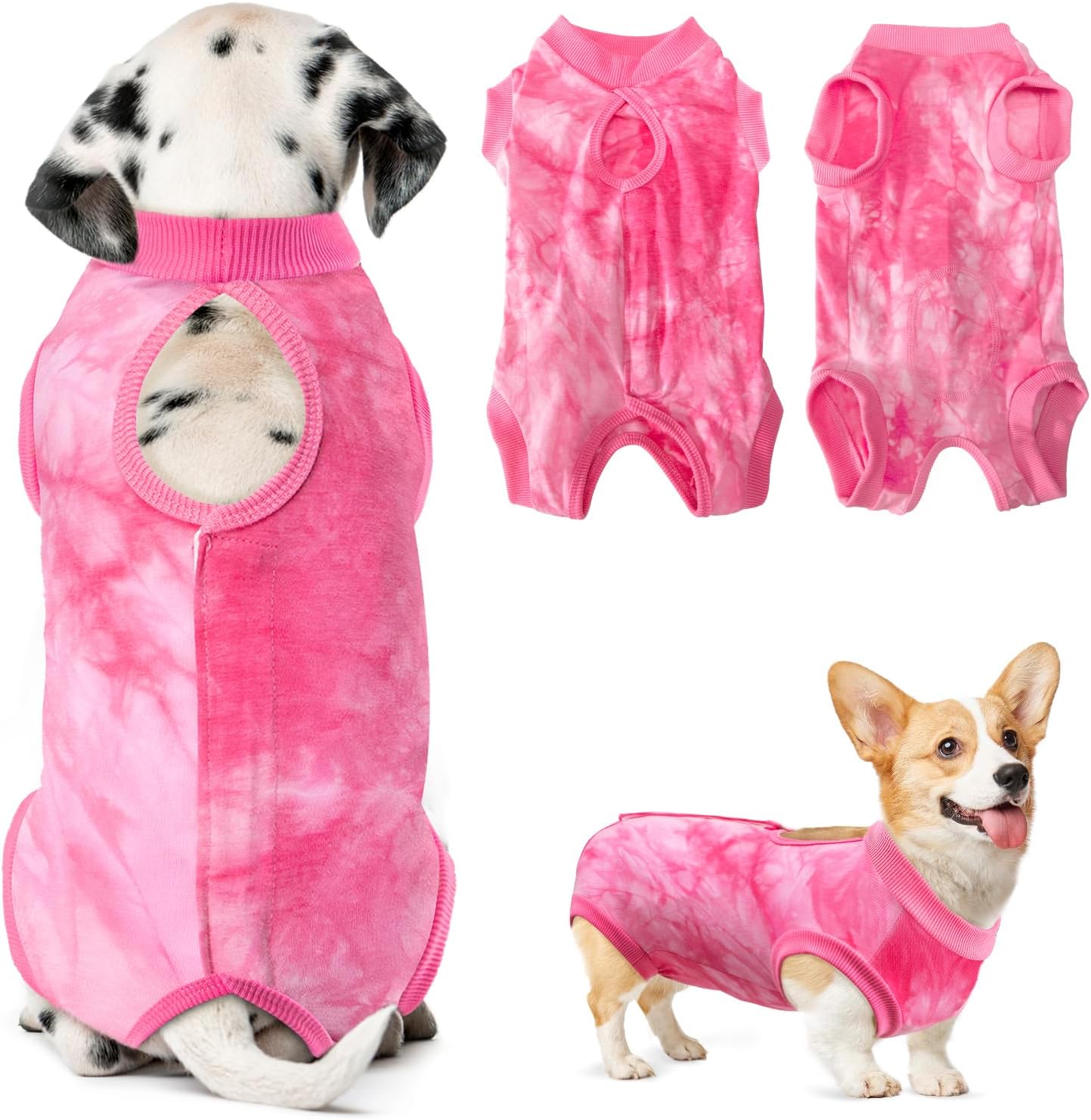 Eyein Dog Surgery Recovery Suit: Adjustable, Comfortable Spay/Neuter Recovery Onesie for Dogs