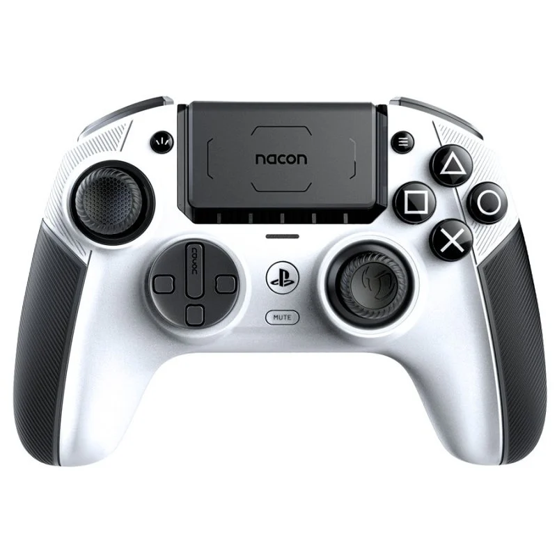 Detalle de Nacon Revolution 5 Pro mando inalámbrico asimétrico para PC, PS5 y PS4 en color blanco