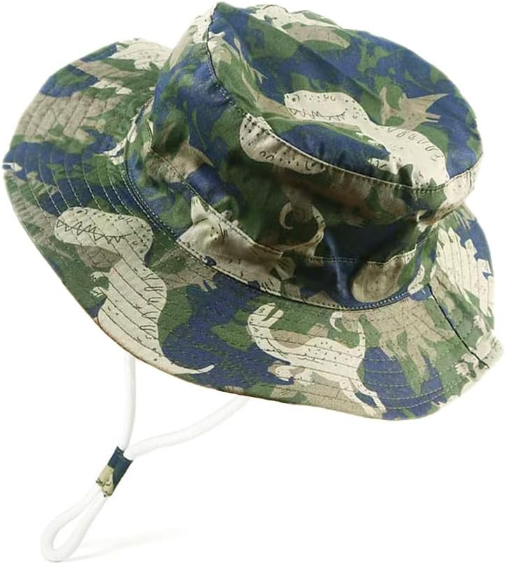 Detalle de FUYAO Baby Sun Hat for Kids (Toddler Boys & Girls) – Adjustable Chin Strap Cotton Bucket Hat