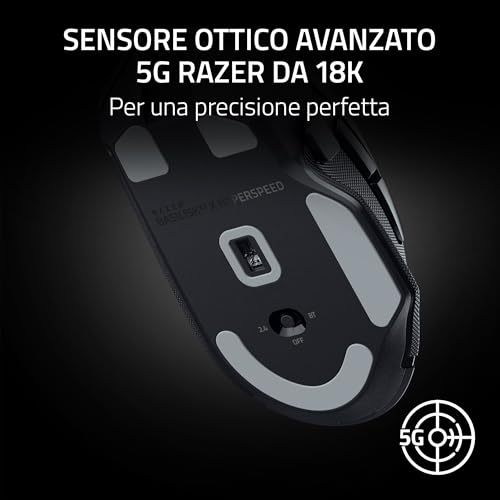 Thumbnail 5 de Razer Basilisk V3 X HyperSpeed: mouse wireless da gaming con 9 comandi personalizzabili e sensore 18K