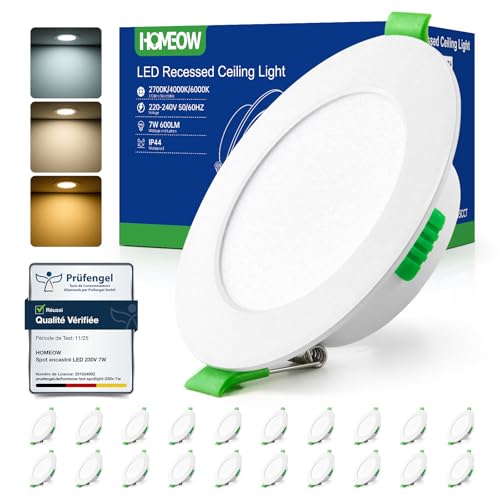 Detalle de HOMEOW spots LED encastrables, lot de 20