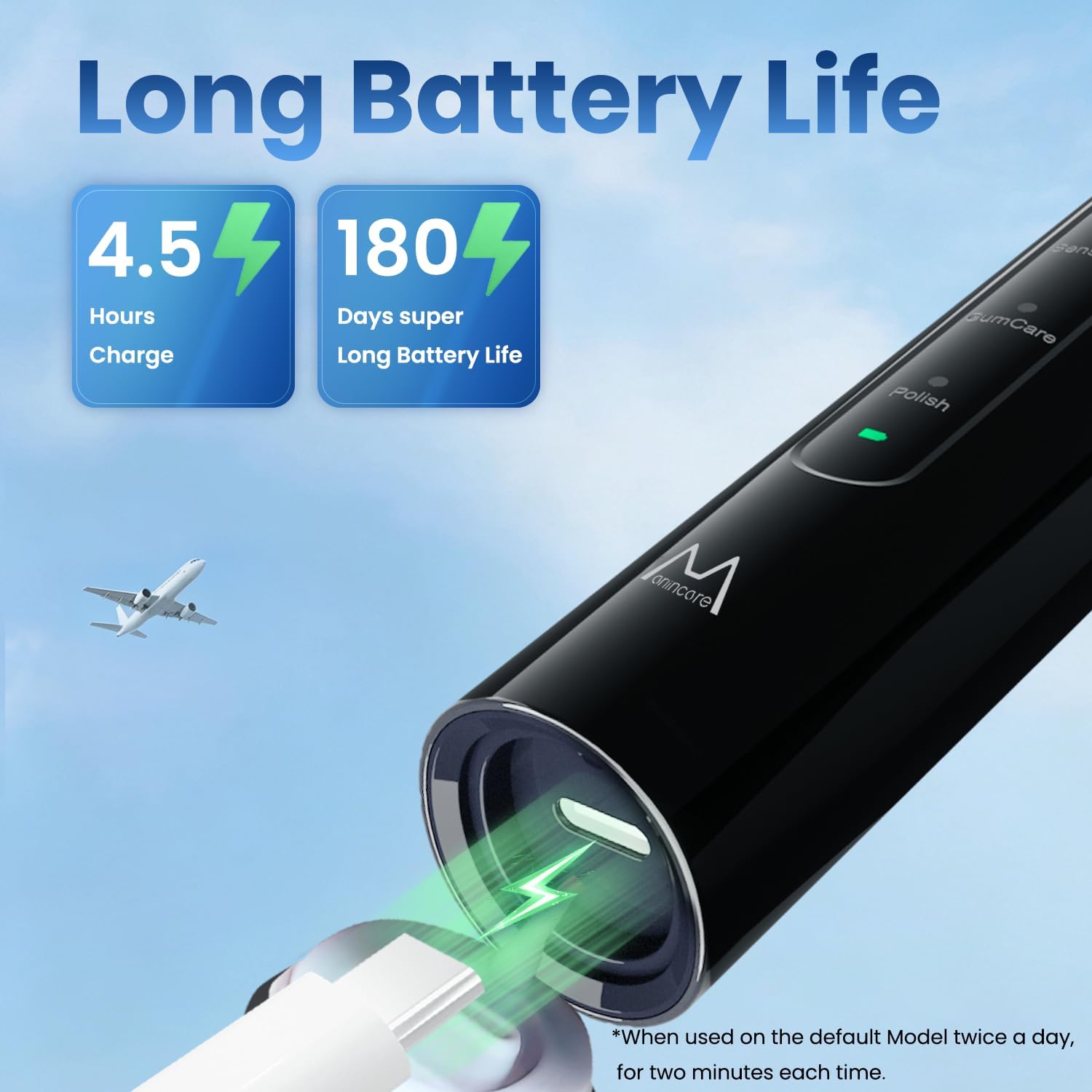 Detalle 2 de Marlincare Sonic Electric Toothbrush with 5 Modes