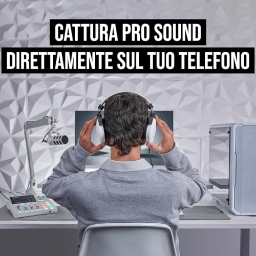 Detalle de RØDE PodMic USB: microfono da podcasting ibrido XLR/USB-C (Bianco)