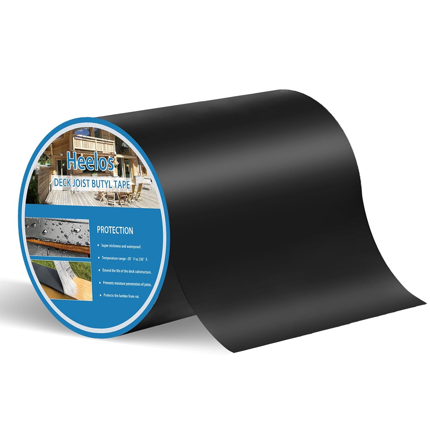 Heelos Deck Joist Tape 6''×50' – Weather-Resistant Butyl Decking Tape