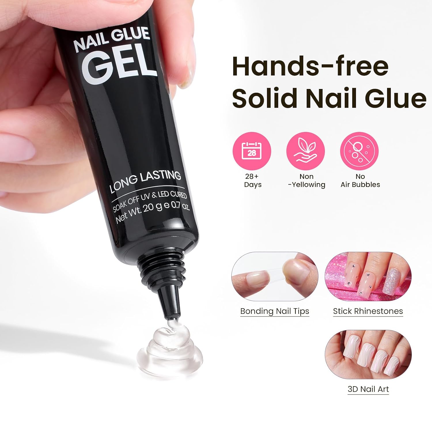 Detalle 2 de Beetles Nail Tips, Short Square