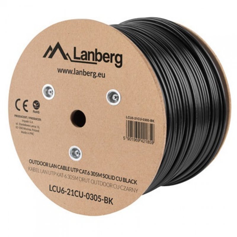 Detalle de lanberg Bobina Cable de Red Cat.5E 305m 📡