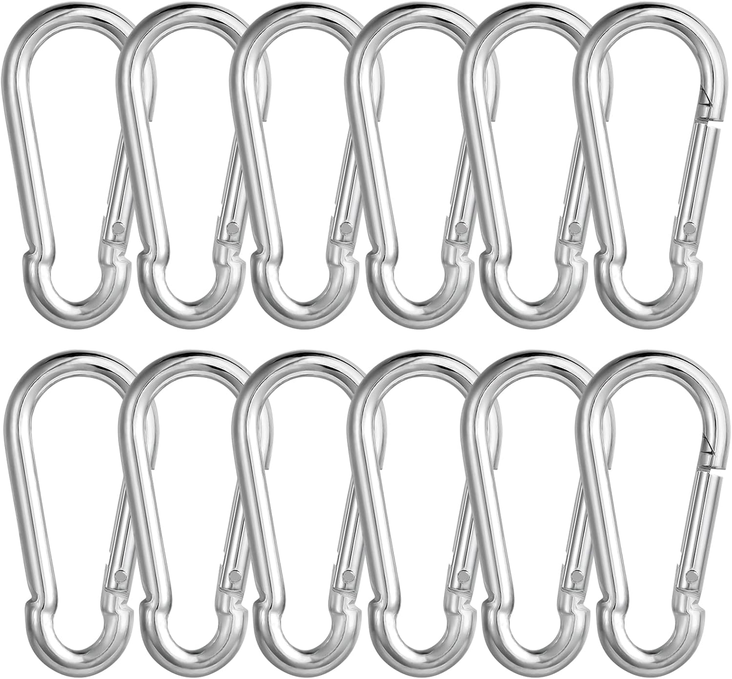 Detalle de Karabinerhaken φ6x60mm belastbar bis 180kg 12er Set