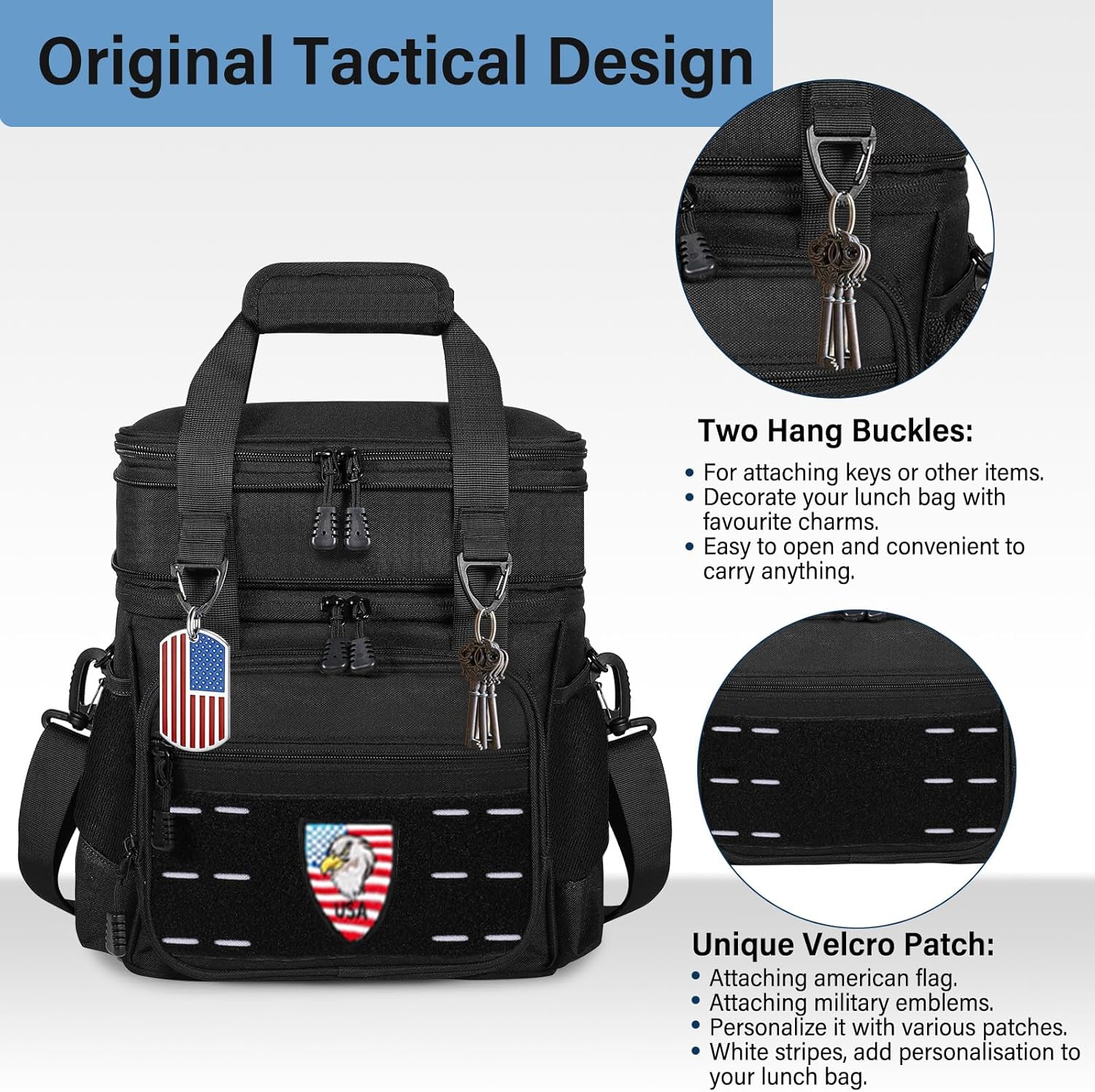 Detalle 2 de Lunch Box Cooler Bag 16L Tactical Insulated