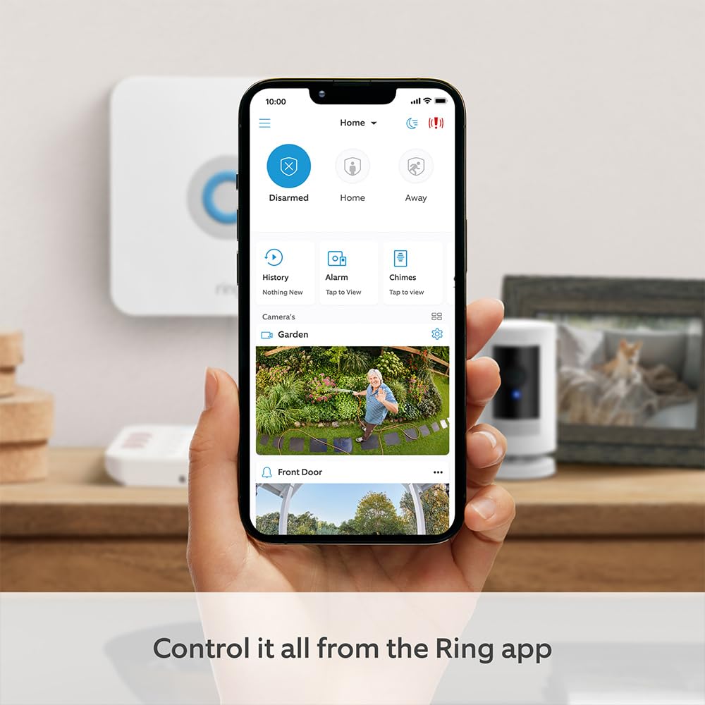 Detalle 2 de Ring Alarm Pack – L + Outdoor Camera (Stick Up Cam) smart home security system
