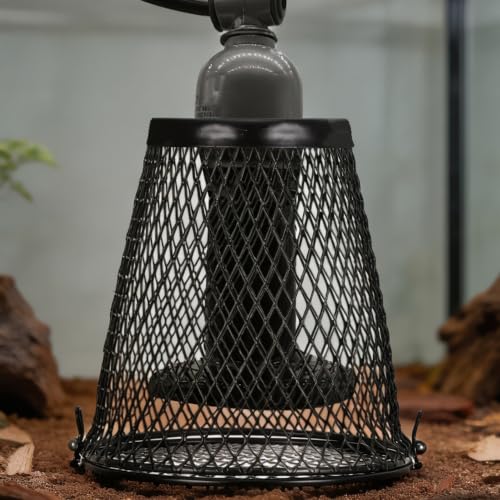 Thumbnail 4 de Operitacx Reptile Mesh Lamp Guard for Snake and Reptile Heating Lamp – Black Iron Mesh Cage