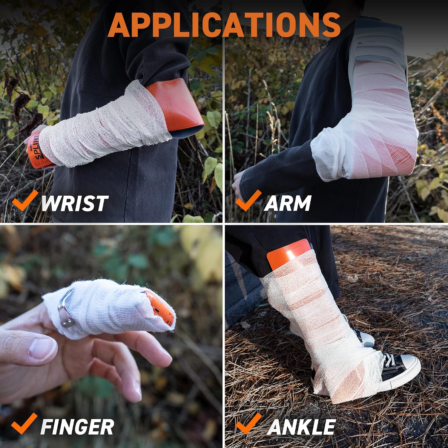 Detalle de Ready First Aid Foam Splint, 4.25 x 36 in, Aluminum Core