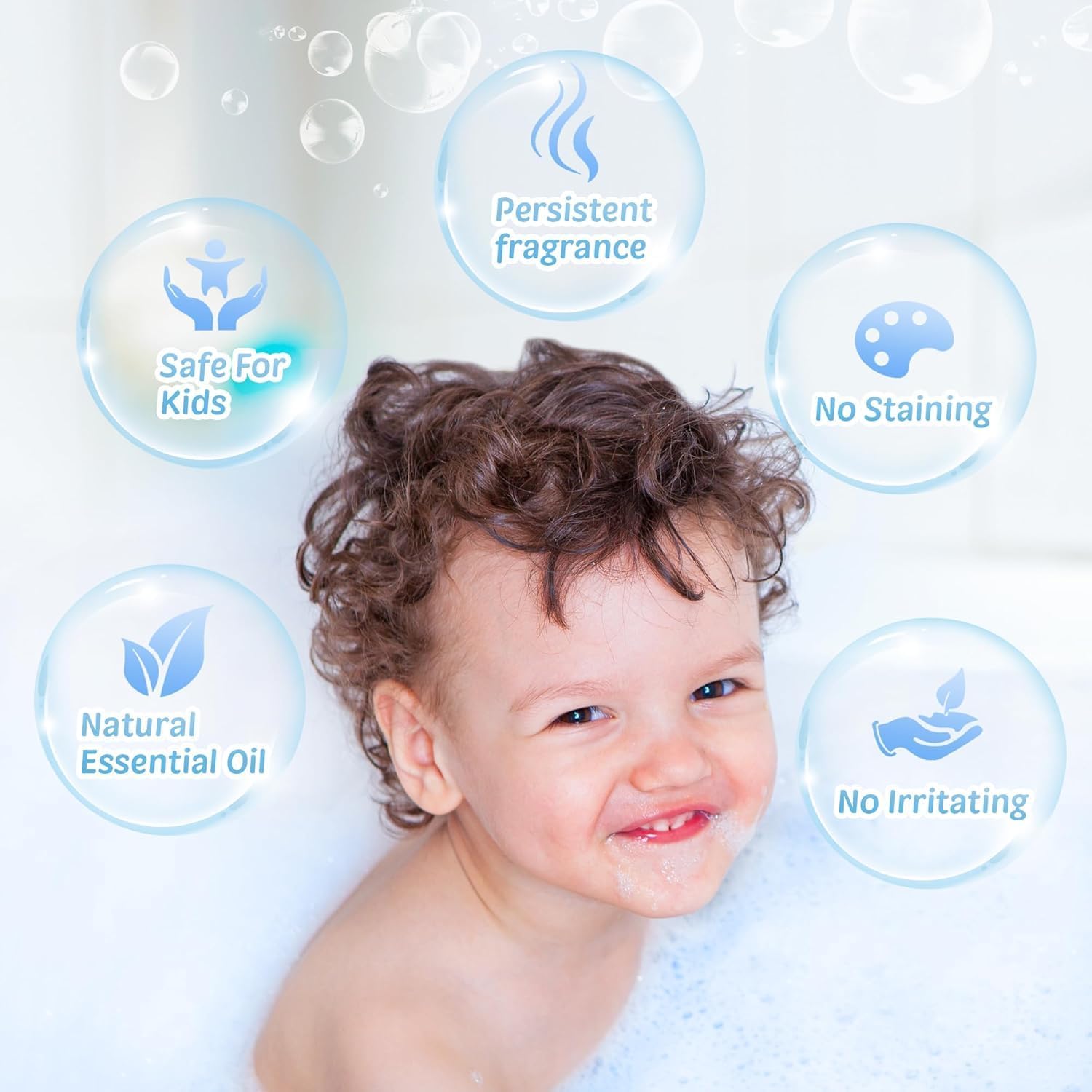 Detalle 2 de Bath Bombs for Kids: 24 Glow‑In‑The‑Dark Surprise Bath Fizz with Natural Colour