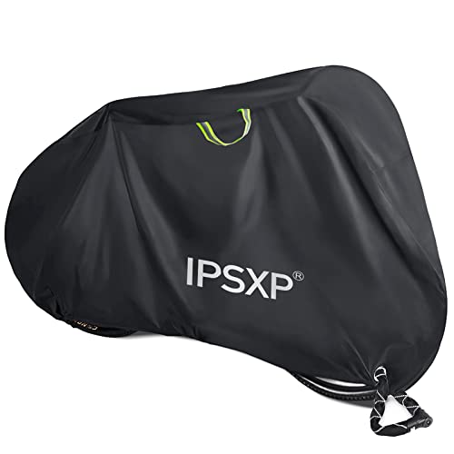 Detalle de IPSXP Funda para Bicicleta Exterior en Oxford 210D (82 x 44 x 30 in) – protección total frente al agua, nieve, polvo y UV