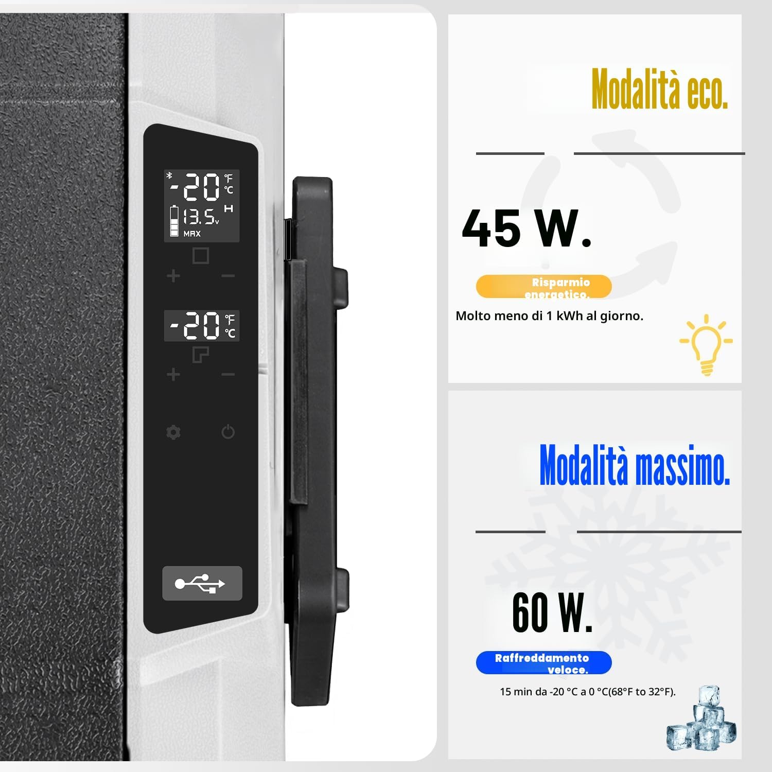 Thumbnail 2 de Alpicool T60: Frigorifero Portatile da 60 L per Auto, RV e Barca con Doppia Zona e Manuale di Trasporto