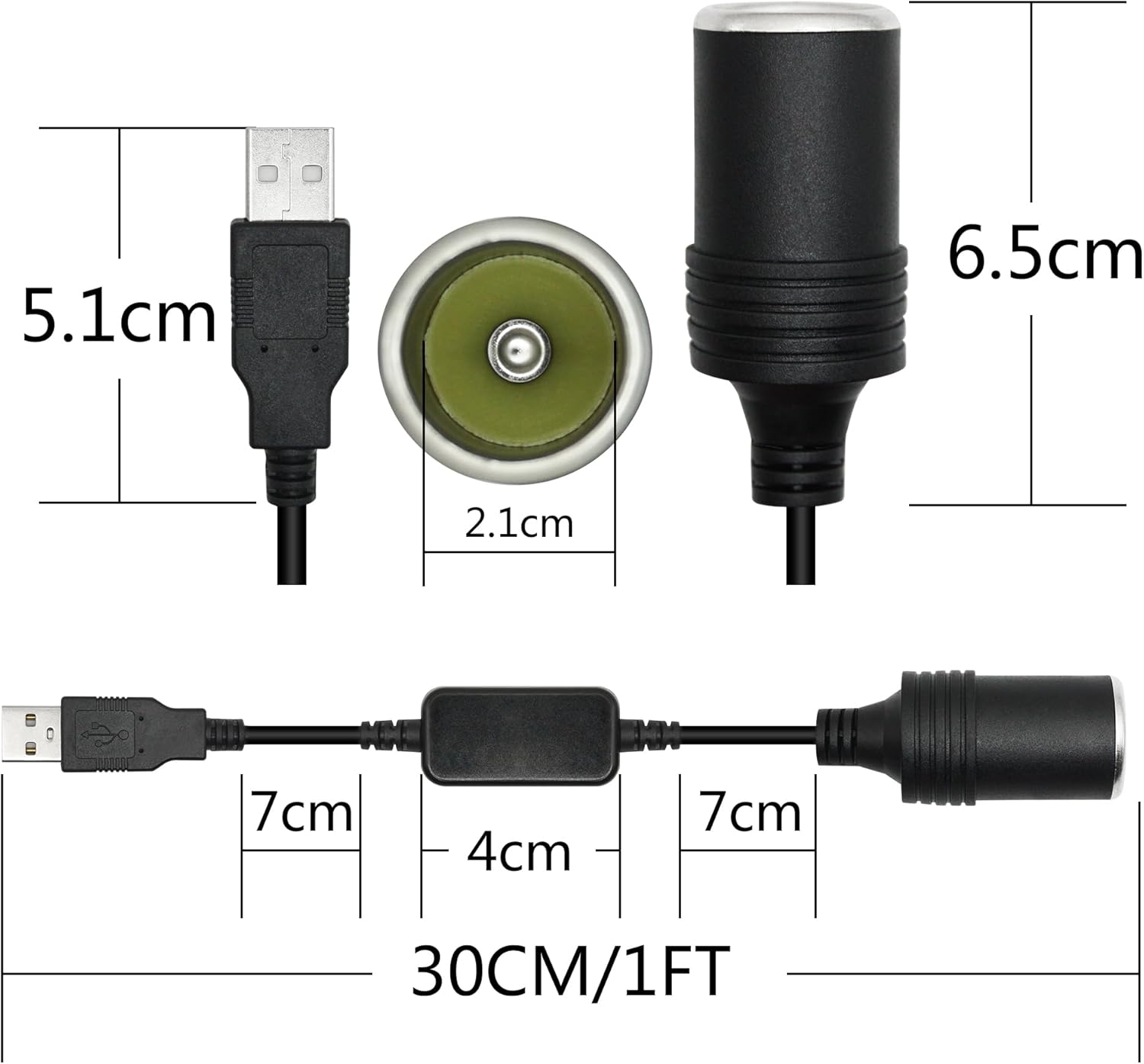 Thumbnail 5 de USB to 12V Car Socket Adapter 10W