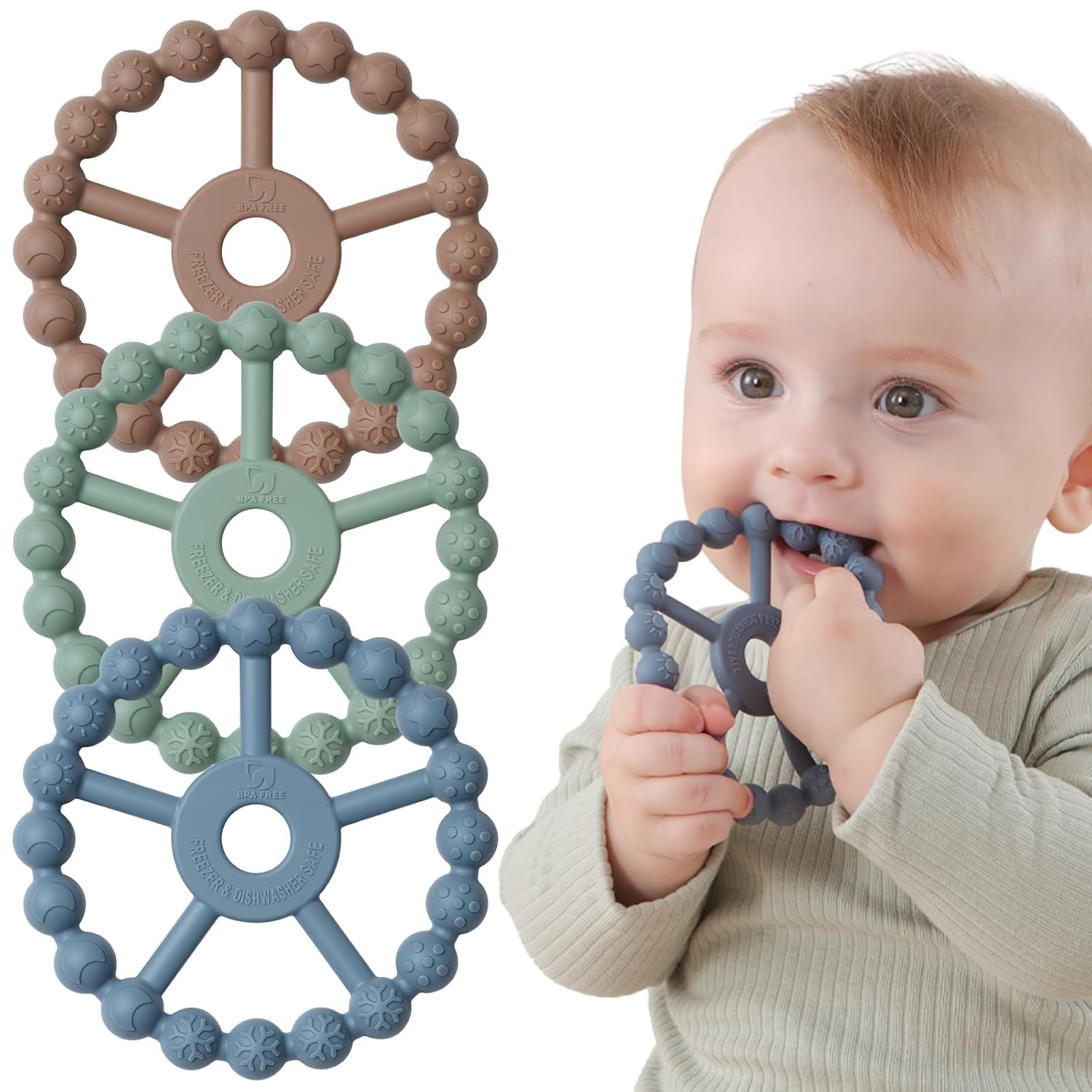 Thumbnail 6 de Seposeve Ring Teether 3-Pack for Infants