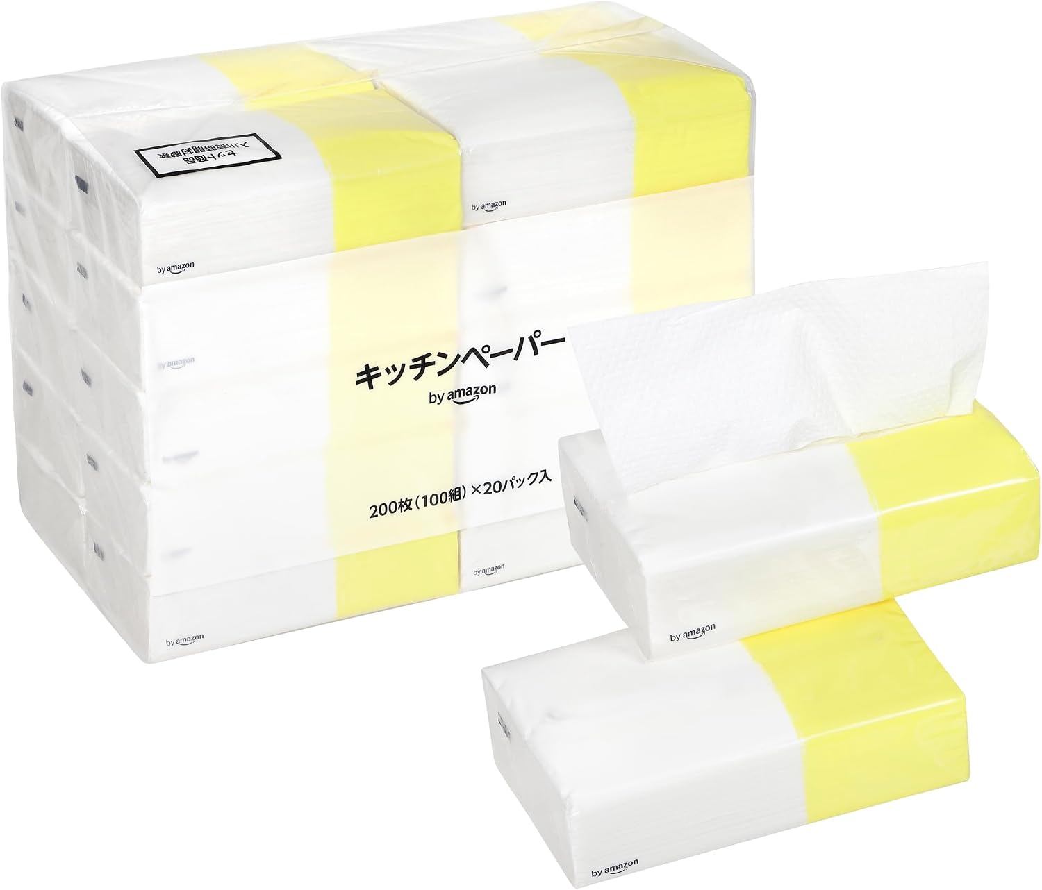Detalle de by Amazon BAKP20PAC キッチンペーパー FSC認証紙・2枚重ね・エンボス加工 20パック