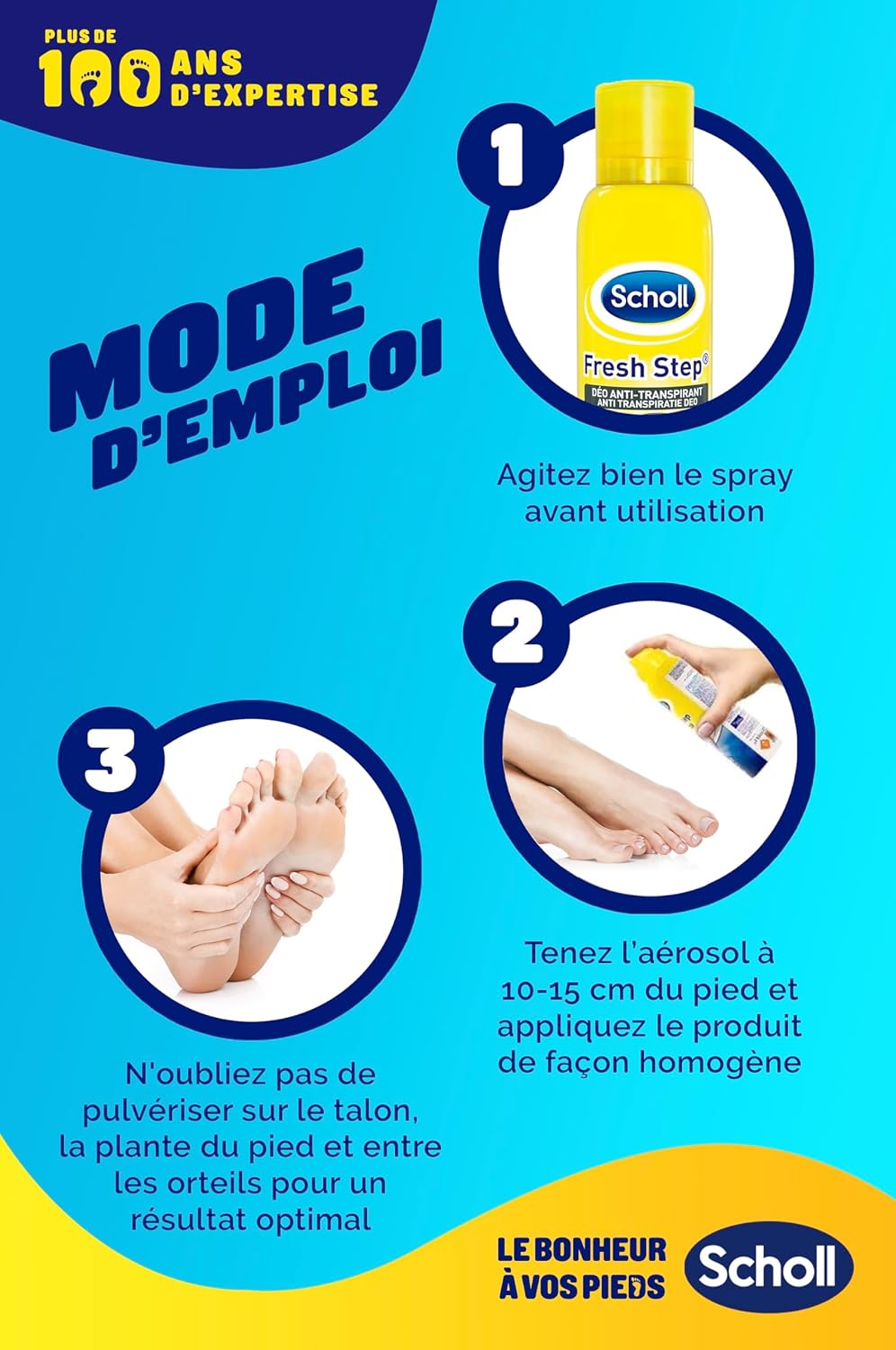 Thumbnail 6 de Scholl Spray Fresh Step Déodorant Pieds Lot de 6 – fraîcheur 24h et neutralisation des odeurs