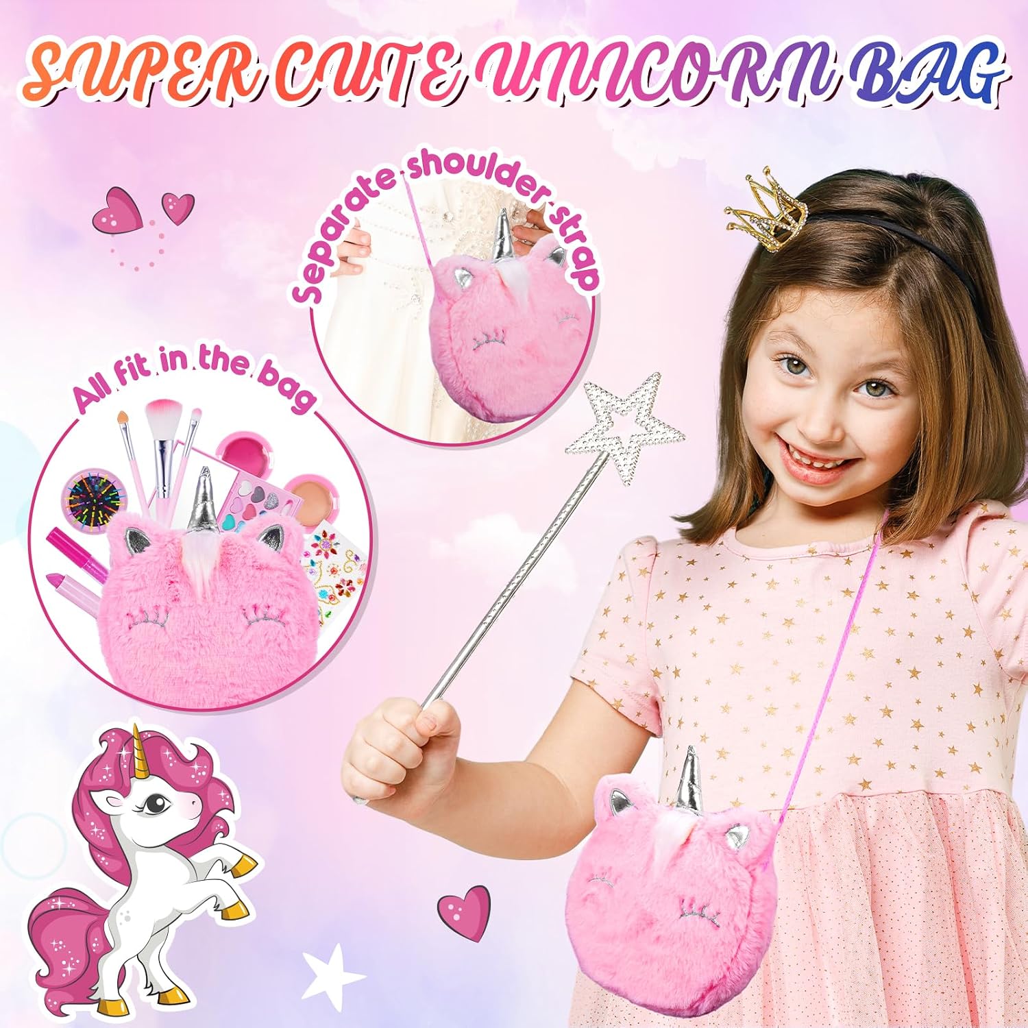 Detalle 2 de Hapikids Kinderschminke-Set Einhorn ab 5 Jahren