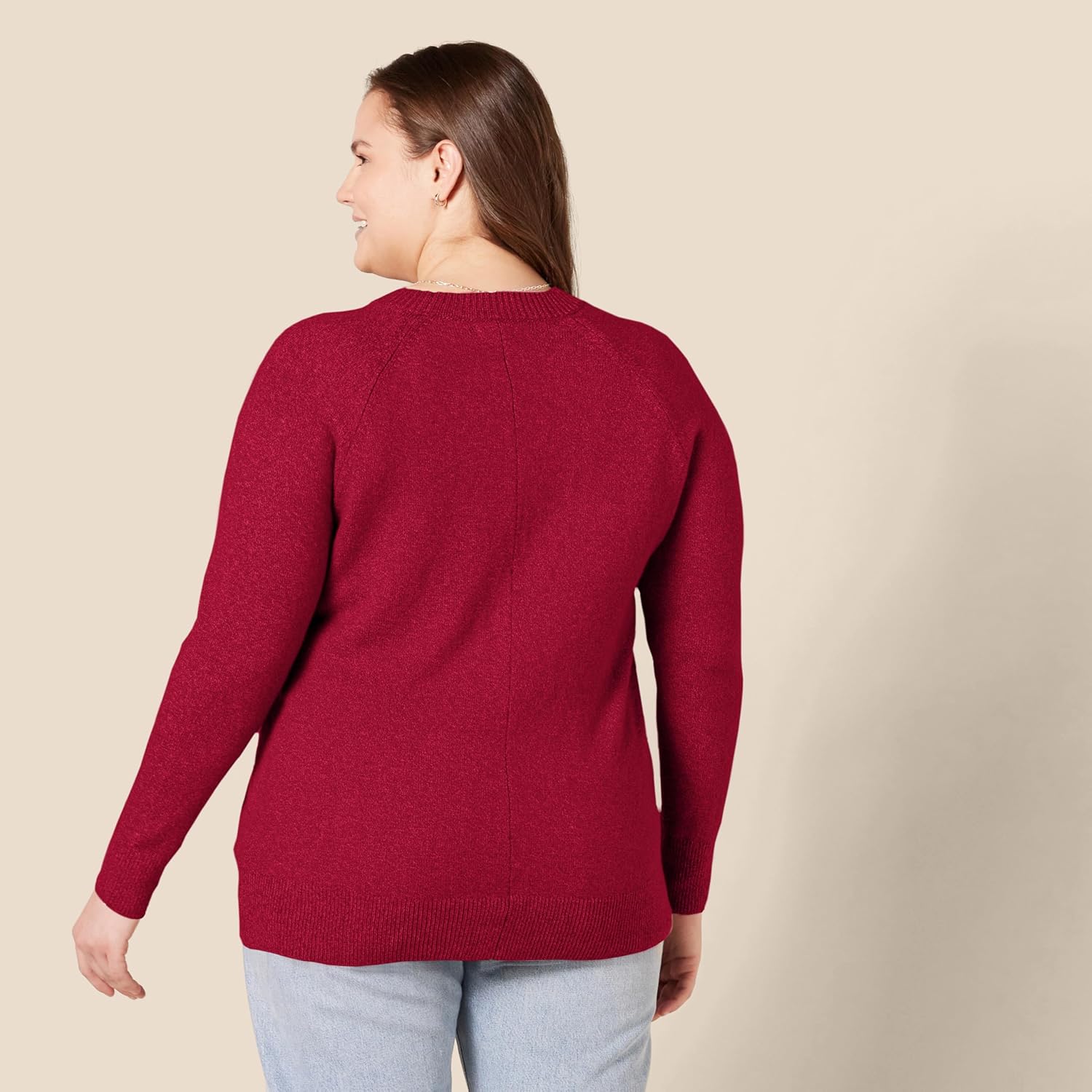 Thumbnail 1 de Amazon Essentials Damen Regular-Fit Langarm-Pullover mit Rundhalsausschnitt