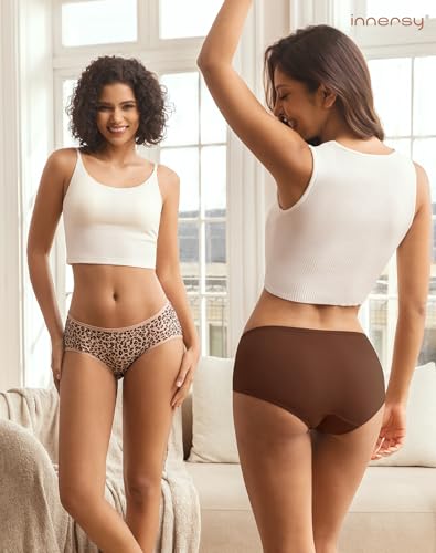 Thumbnail 2 de INNERSY Damen Pantys Unterhosen L/42 EU – 2 Leopardenmuster, 4 Einfarbig