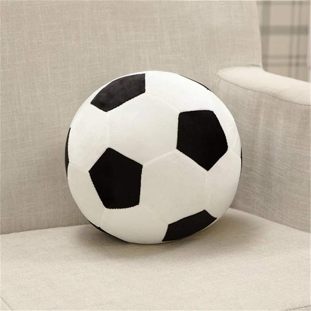 Thumbnail 5 de Plush Soccer Balls Fluffy Stuffed Toy Soccer Ball Plush Pillow (Black/White, 11.8in/30cm)