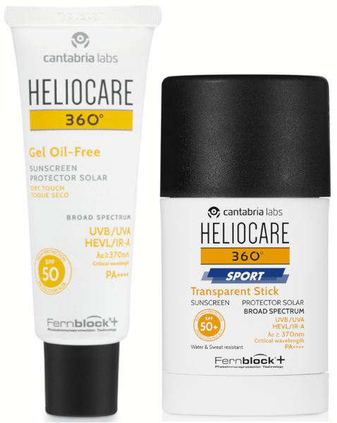 Heliocare 360 Gel Oil Free SPF50 + Sport Stick SPF50 🧴