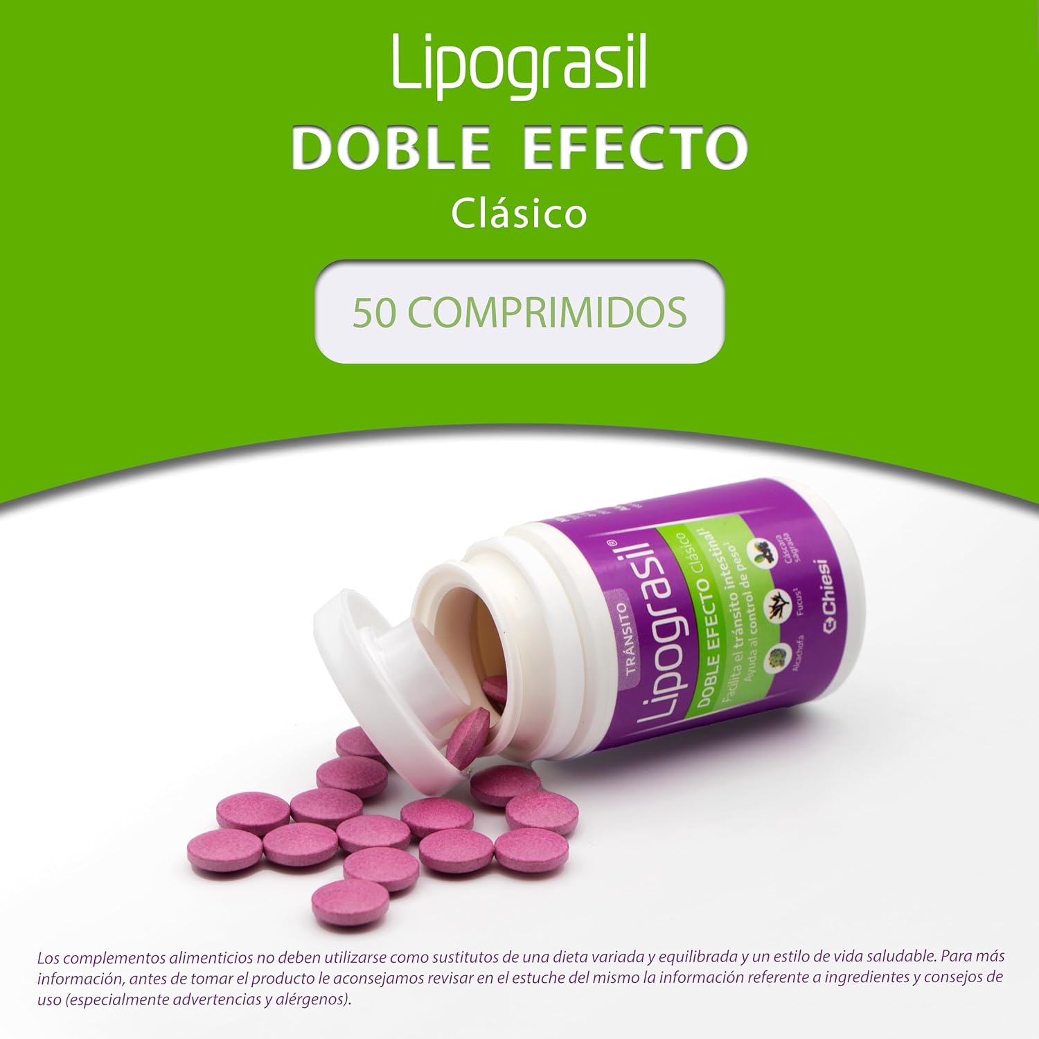 Thumbnail 4 de LIPOGRASIL Clásico Doble Efecto - 50 comprimidos: fucus, alcachofa y cáscara sagrada