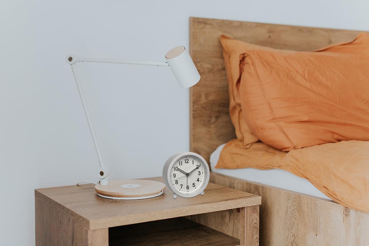 Detalle 2 de TFA Dostmann Réveil Matin analogique 60.1043.02 – Silencieux, rétroéclairage et snooze