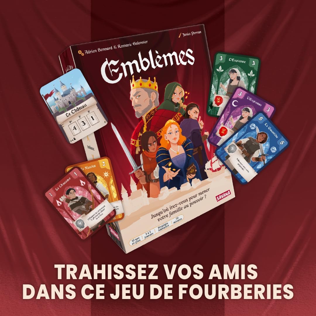 Detalle de SAVANA Emblèmes jeu de société 3 à 5 joueurs 🎲