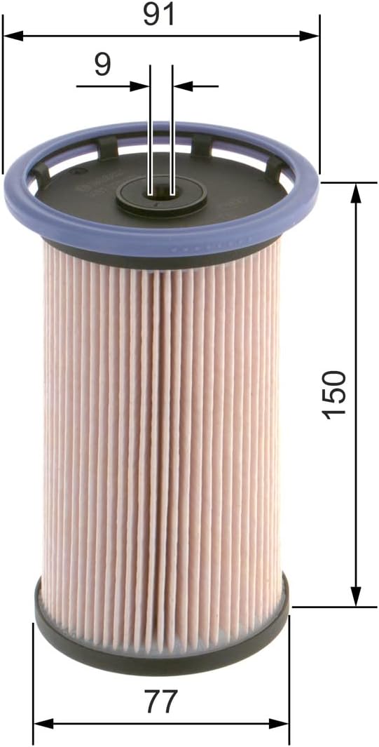 Detalle 2 de Bosch N0014 Dieselfilter für Autos – Partikel und Wasser zuverlässig trennen