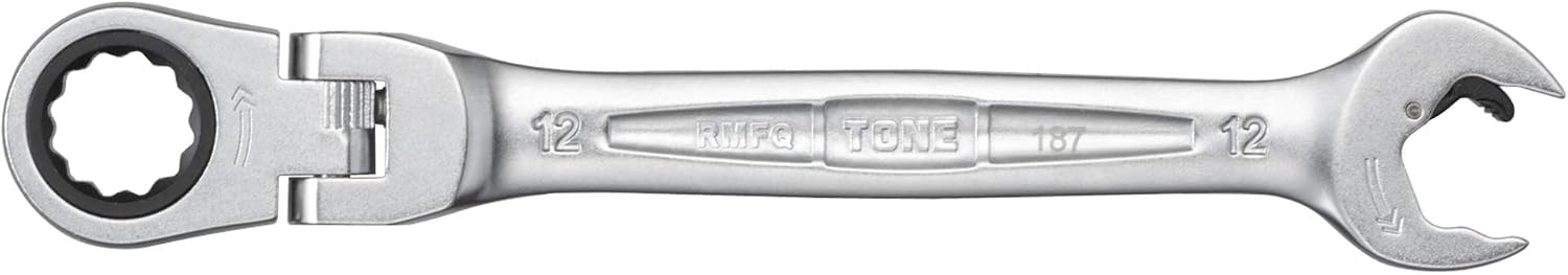 Thumbnail 2 de トネ(TONE) RMFQ-12 首振クイックラチェットめがねレンチ 12mm・180°首振り