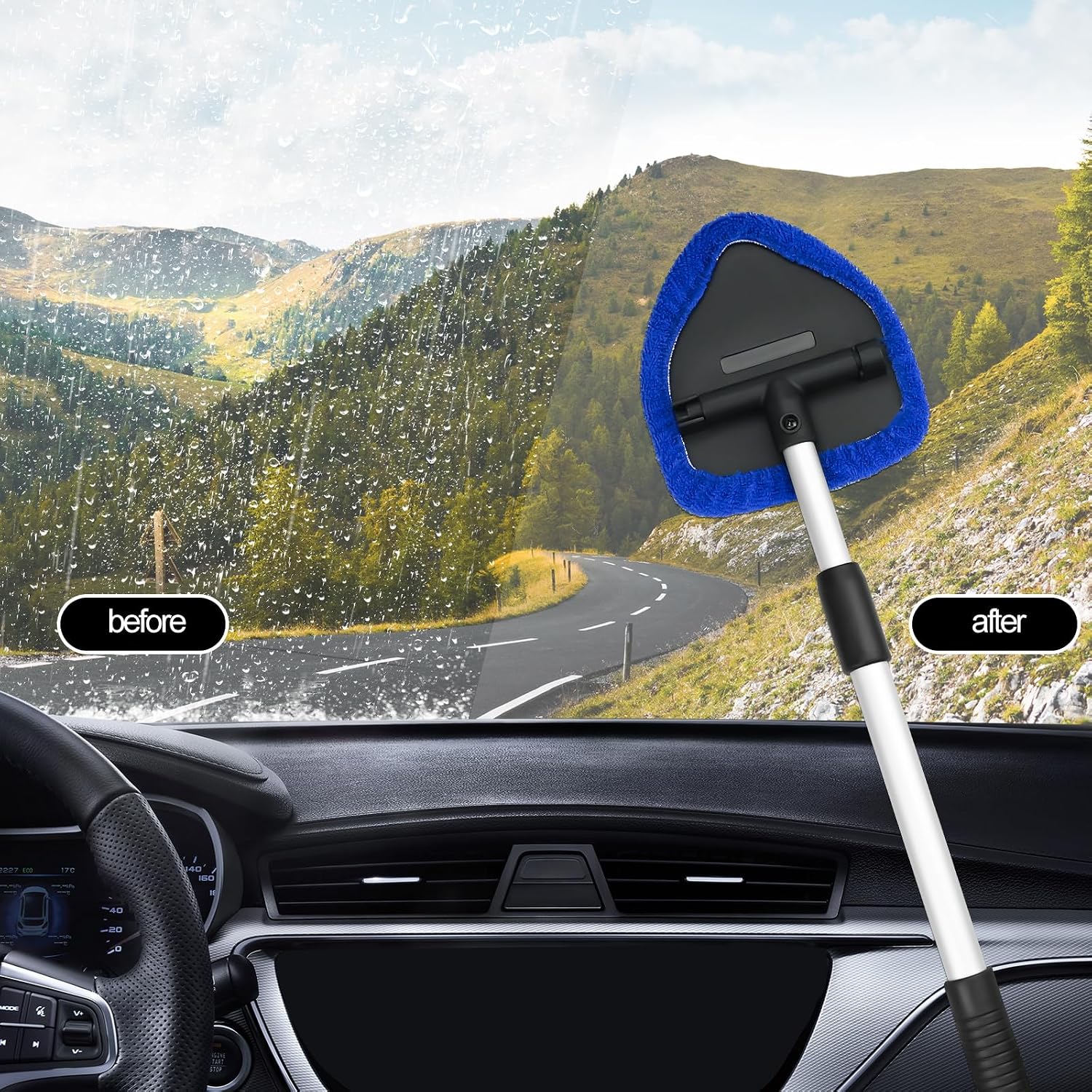 Detalle 2 de Car Windscreen Cleaner with 9 Microfiber Pads