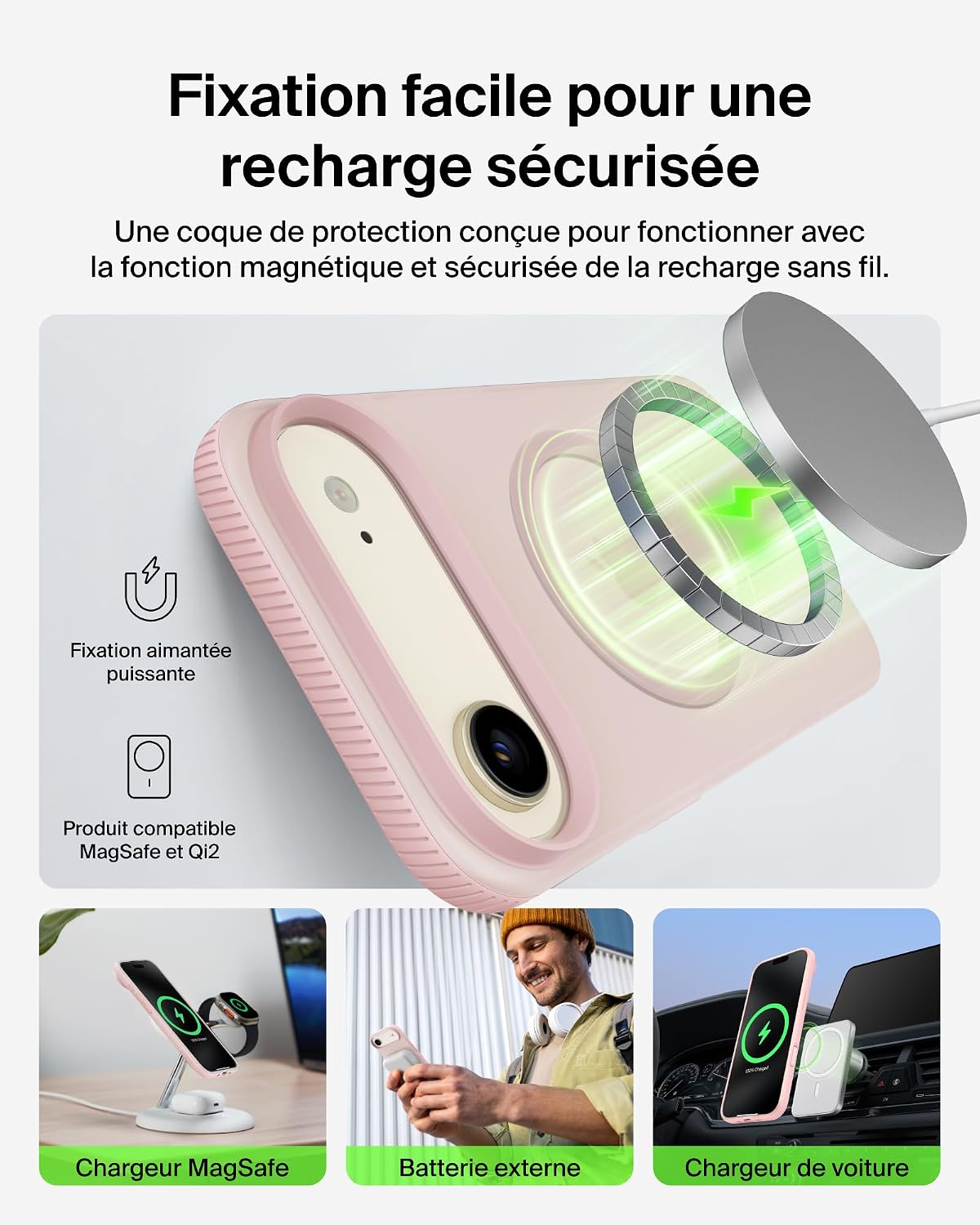 Thumbnail 2 de Belkin SheerForce Grip Coque iPhone Air – Protection légère, anti-glissance et MagSafe