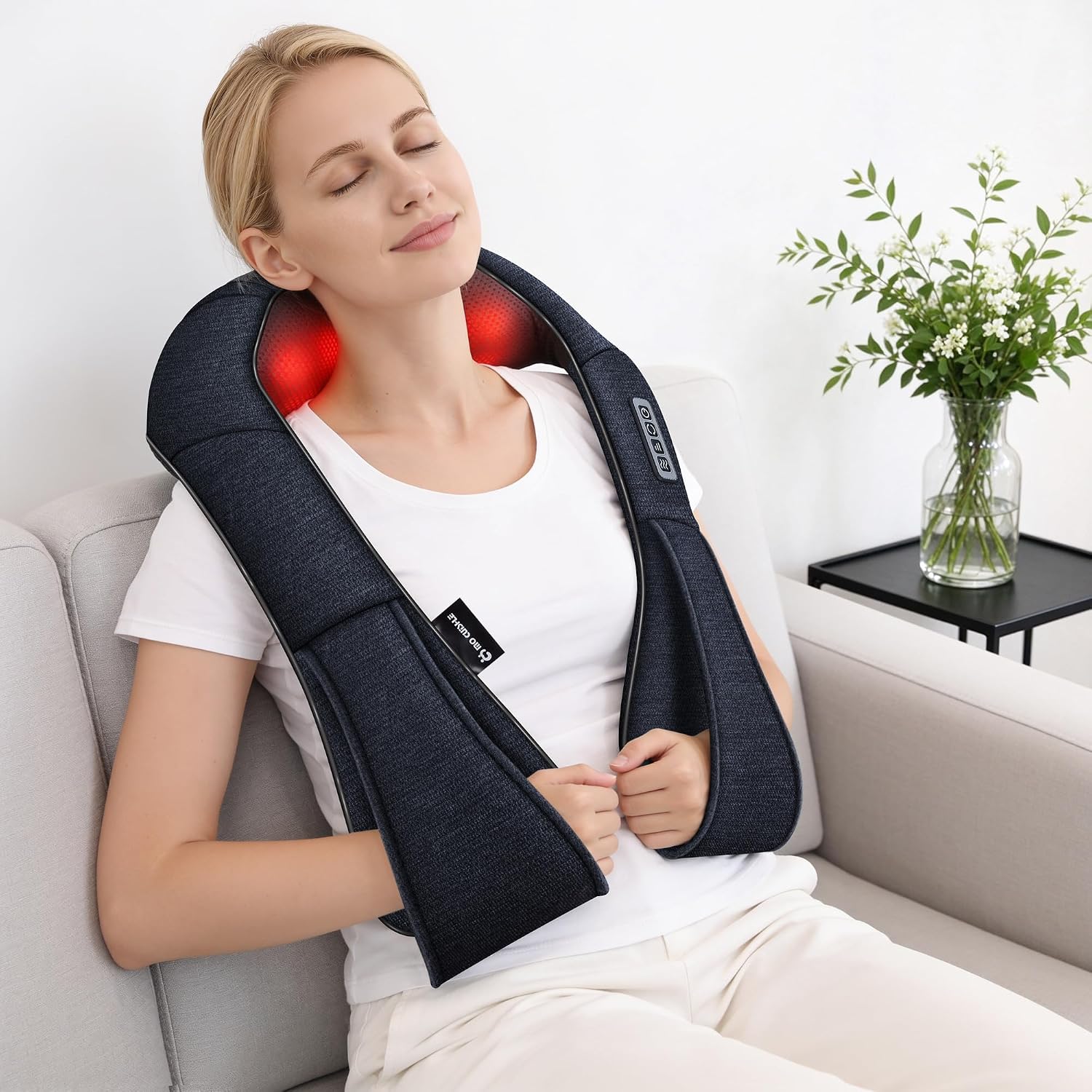 Detalle de Mo Cuishle Shiatsu Neck and Back Massager with Heat — 4D Deep Tissue Kneading