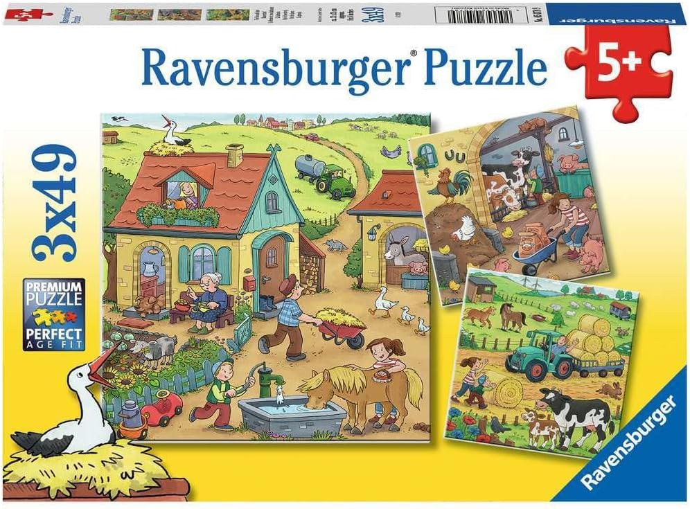 Detalle de Kinderpuzzle Bauernhof 3x49 Teile 05078