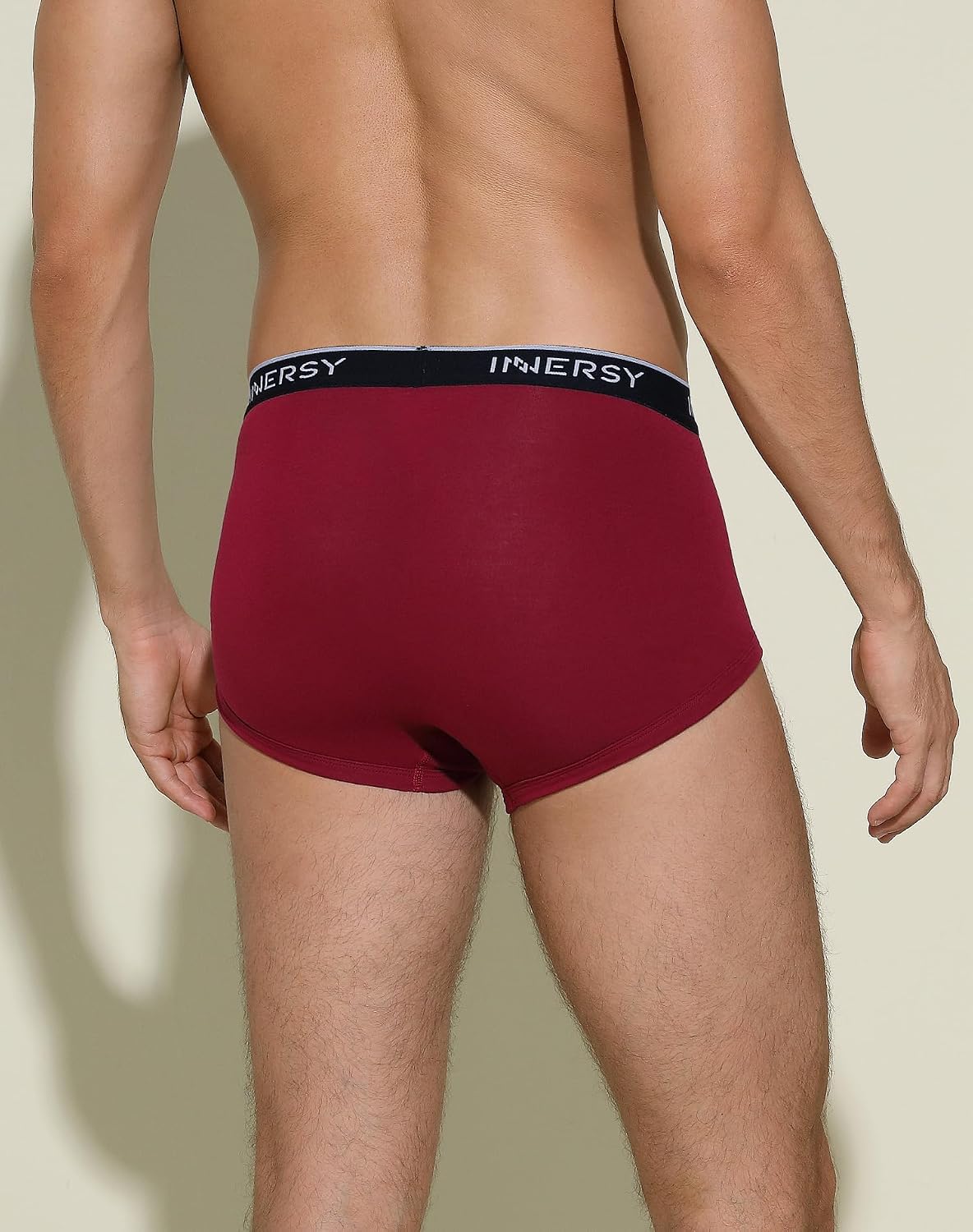 Detalle de INNERSY Elderly mens briefs with fly pack of 4