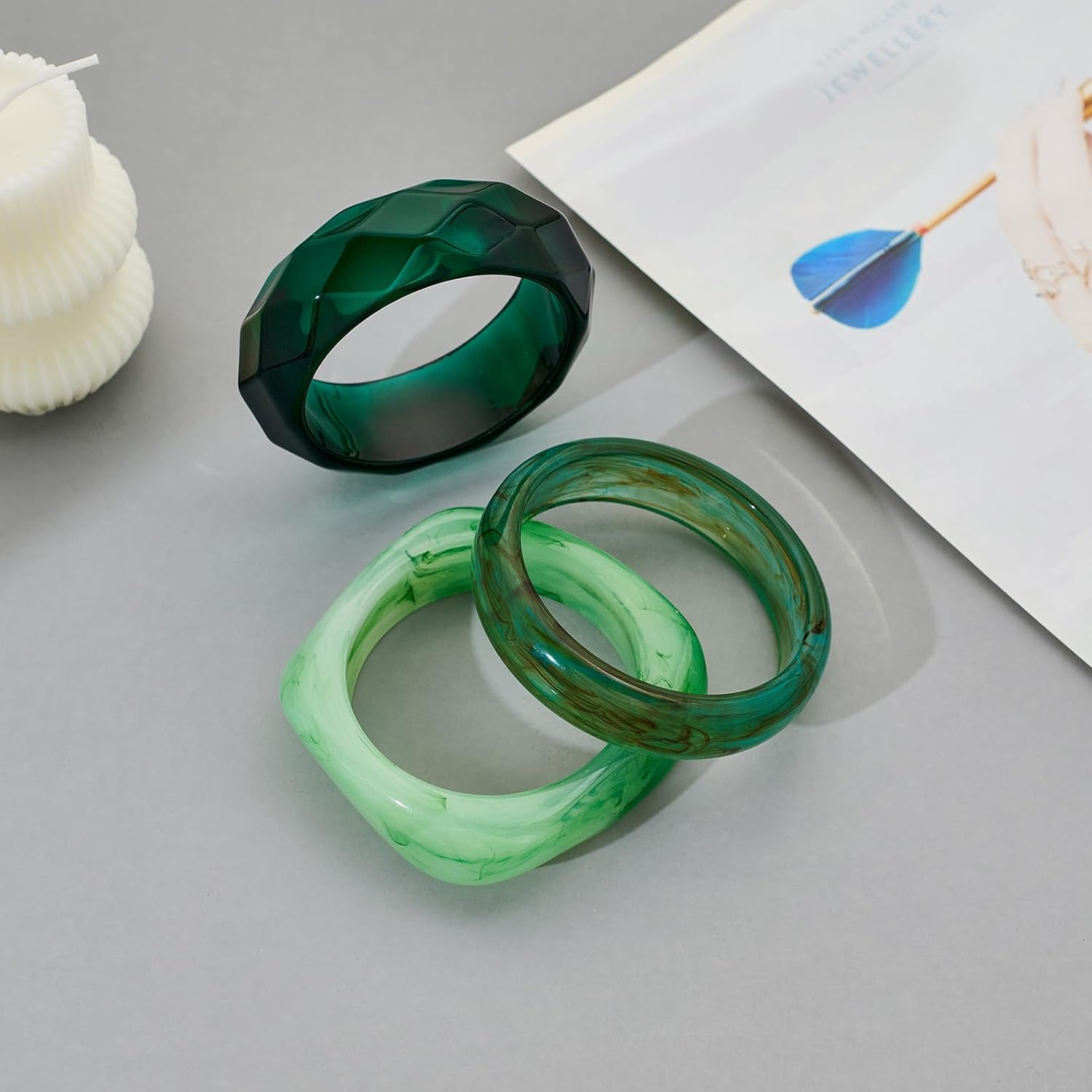 Detalle 2 de LILIE&WHITE Bracciale Rigido Donna Trio Resinati